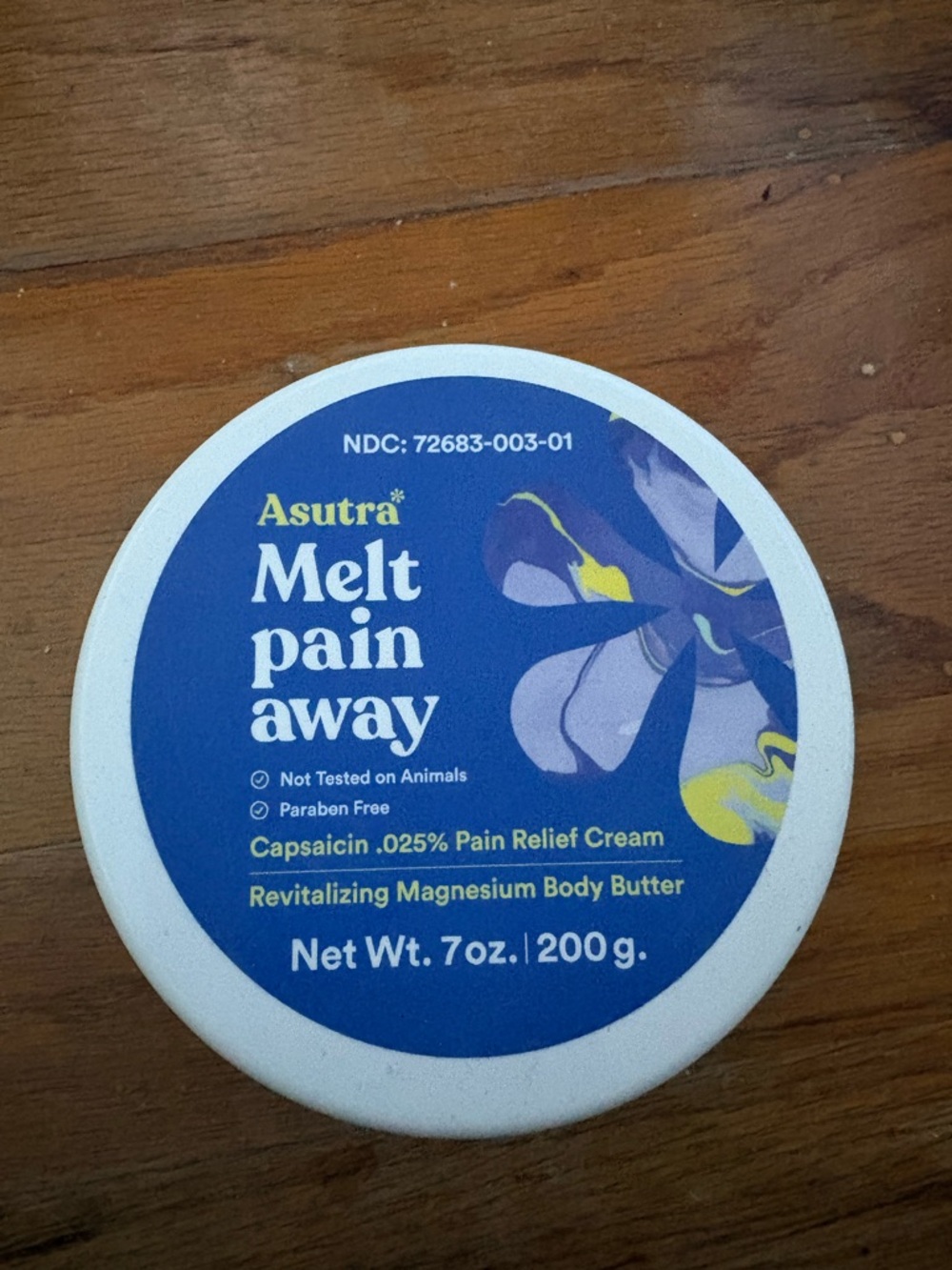 Melt Pain Away Revitalizing Magnesium Body Butter - Blue